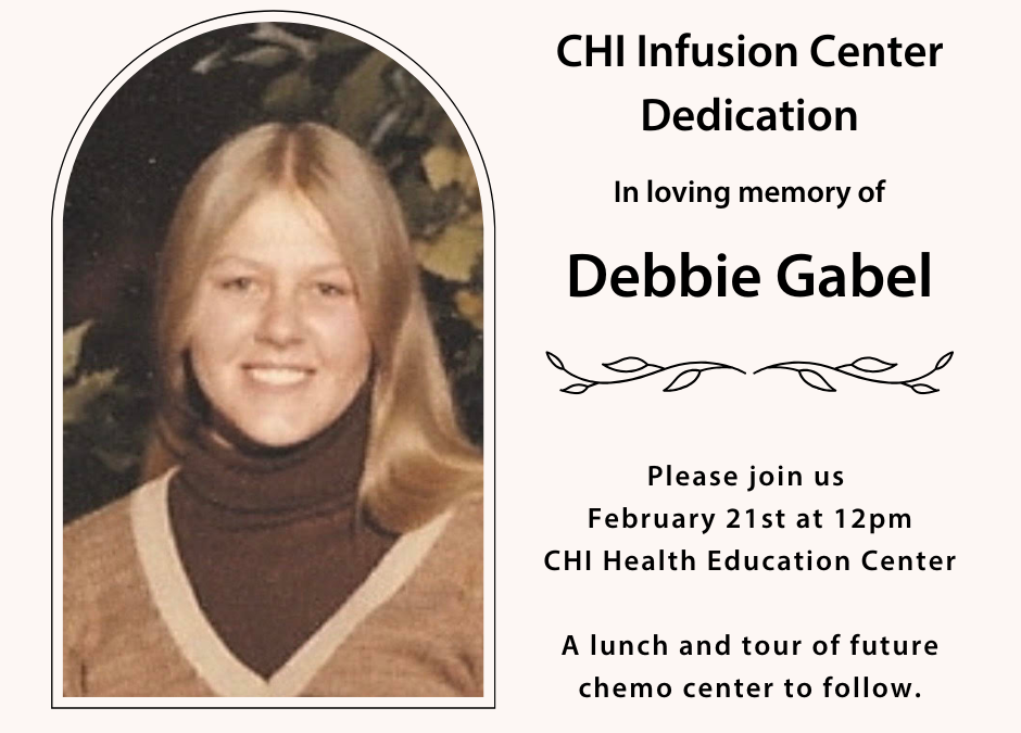 CHI Mercy Plans Chemo Infusion Center, Honors Debbie Gabel’s Legacy